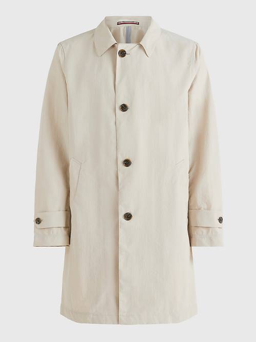 Tommy Hilfiger Taped Trench Coat Ceket Erkek Beyaz | TH409KTL