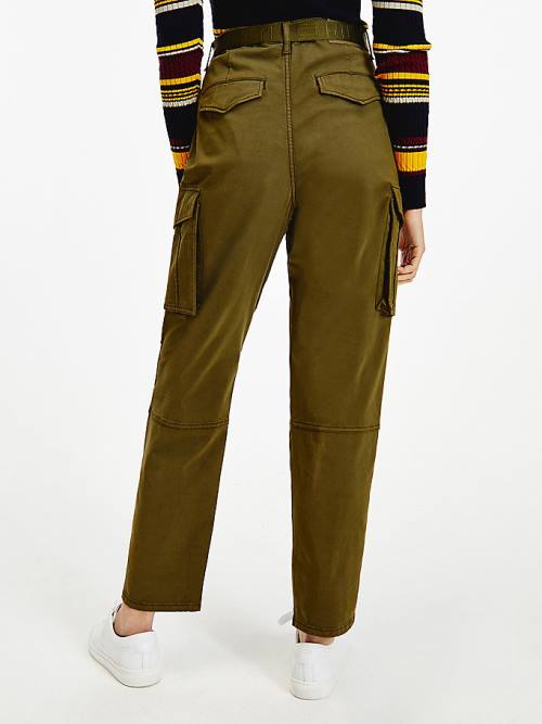 Tommy Hilfiger Tapered Cargo Pantolon Kadın Kahverengi | TH513KOB