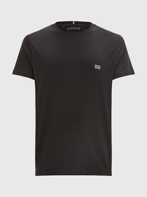 Tommy Hilfiger Tech Essential Organic Jersey Tişört Erkek Siyah | TH157NXW