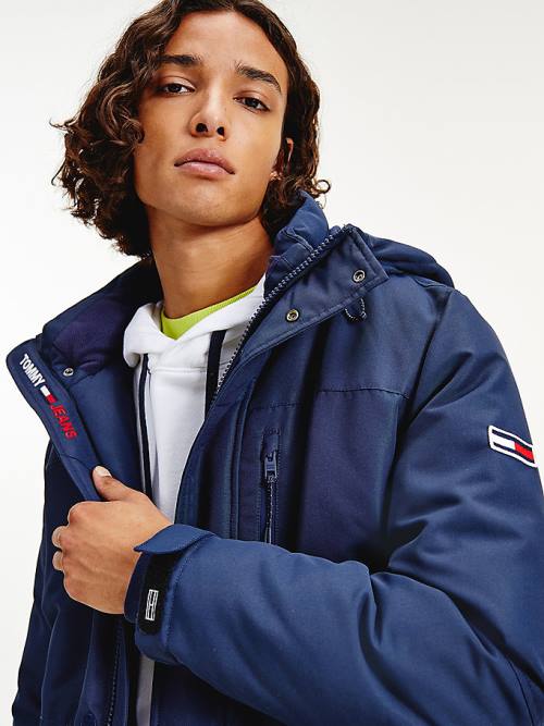 Tommy Hilfiger Tech Padded Parka Ceket Erkek Mavi | TH967ZTR