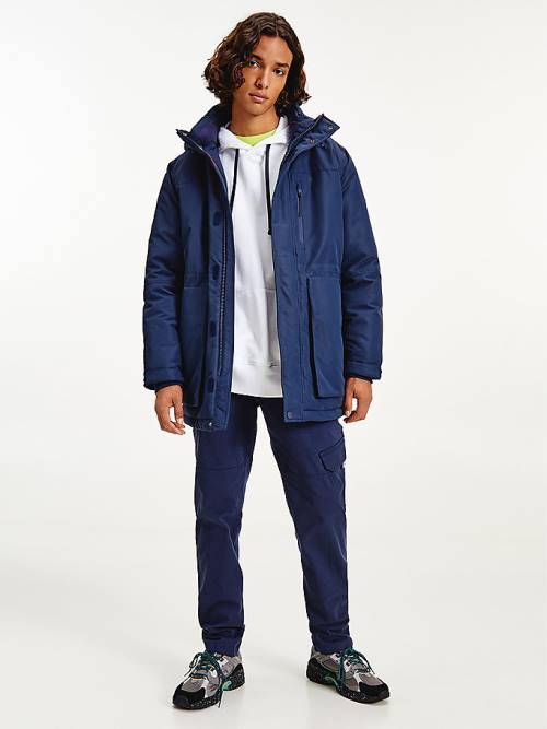 Tommy Hilfiger Tech Padded Parka Ceket Erkek Mavi | TH967ZTR