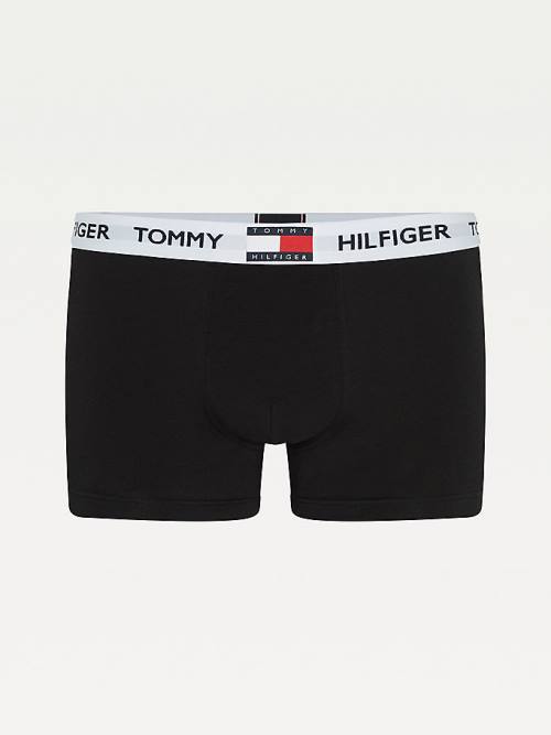 Tommy Hilfiger Tommy 85 Stretch Pamuklu Logo Trunks İç Giyim Erkek Siyah | TH189QSN