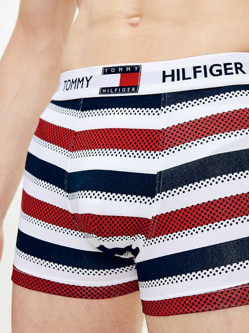 Tommy Hilfiger Tommy 85 Stretch Pamuklu Logo Trunks İç Giyim Erkek Bej Rengi | TH608SJY