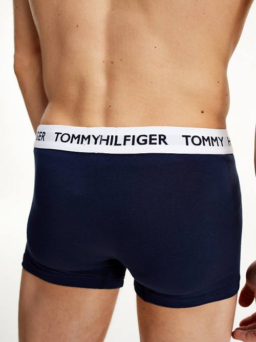 Tommy Hilfiger Tommy 85 Stretch Pamuklu Logo Trunks İç Giyim Erkek Mavi | TH813ASK