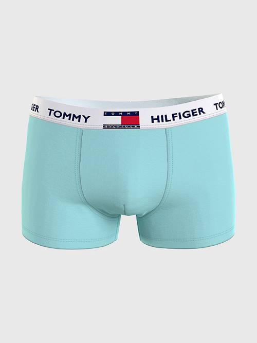 Tommy Hilfiger Tommy 85 Stretch Pamuklu Logo Trunks İç Giyim Erkek Mavi | TH891VDZ