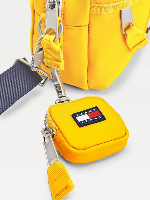 Tommy Hilfiger Tommy Badge Crossover Çanta Kadın Sarı | TH839JZP