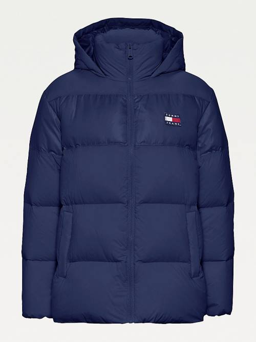 Tommy Hilfiger Tommy Badge Down Puffer Ceket Kadın Mavi | TH853SOF