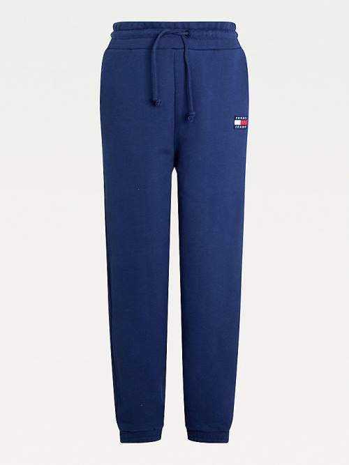 Tommy Hilfiger Tommy Badge Relaxed Joggers Pantolon Kadın Mavi | TH071ZCM