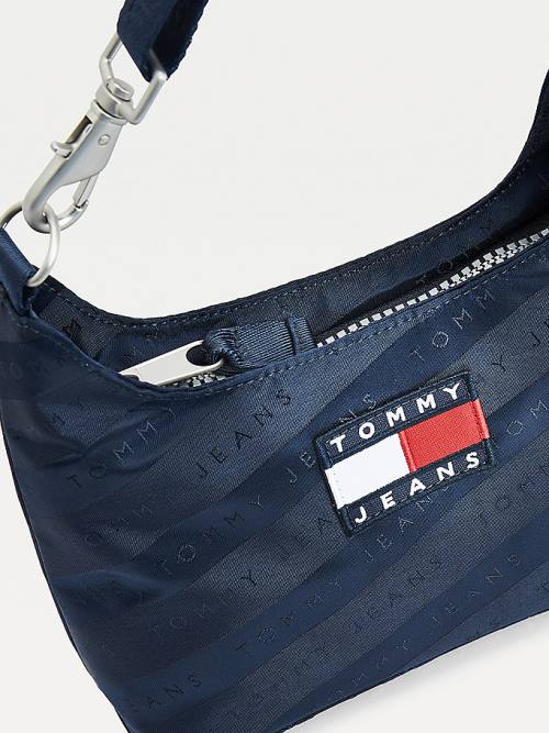 Tommy Hilfiger Tommy Badge Shoulder Çanta Kadın Mavi | TH289IZC