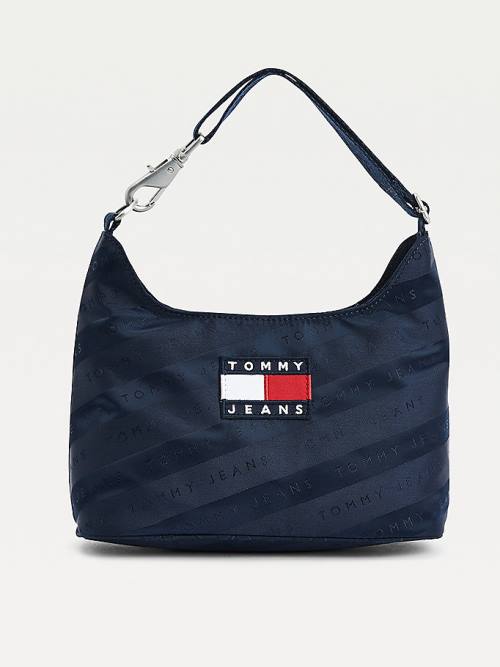 Tommy Hilfiger Tommy Badge Shoulder Çanta Kadın Mavi | TH289IZC