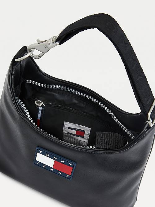 Tommy Hilfiger Tommy Badge Shoulder Çanta Kadın Siyah | TH765XER