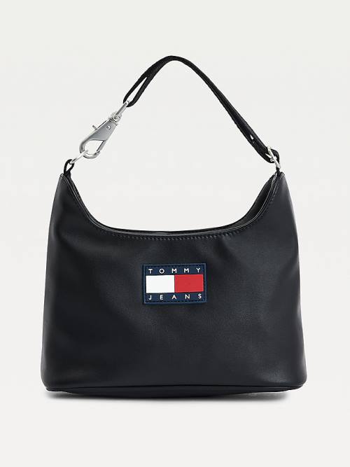 Tommy Hilfiger Tommy Badge Shoulder Çanta Kadın Siyah | TH765XER