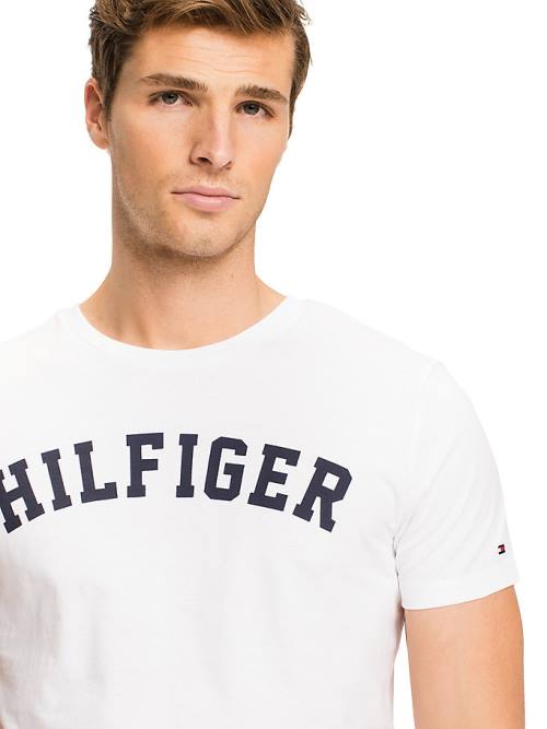 Tommy Hilfiger Tommy Hilfiger Logo Pijama Erkek Beyaz | TH971NKL