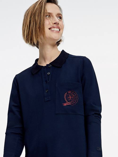 Tommy Hilfiger Tommy Icons Polo Elbise Kadın Mavi | TH341LRJ