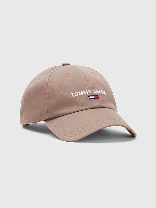 Tommy Hilfiger Tommy Jeans Flag Cap Şapka Erkek Gri | TH128YOF