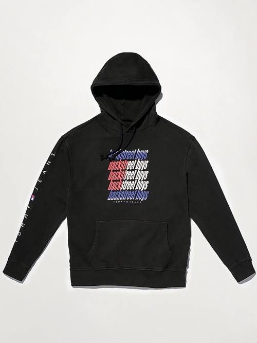 Tommy Hilfiger Tommy Revisited Backstreet Boys Kapüşonlu Sweatshirt Erkek Siyah | TH081FLB