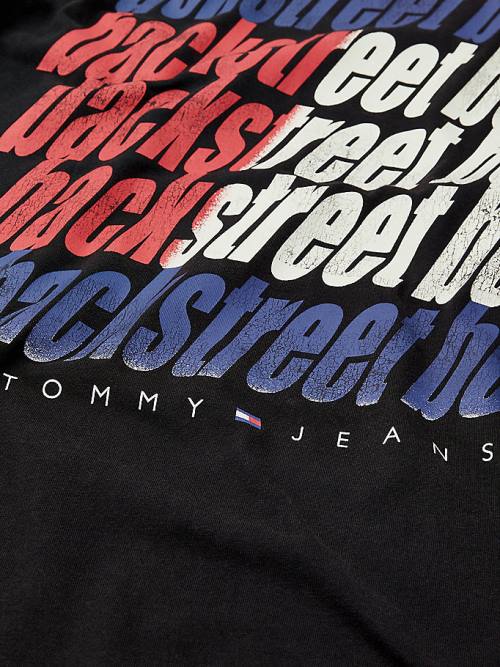 Tommy Hilfiger Tommy Revisited Backstreet Boys Tişört Kadın Siyah | TH427CWY