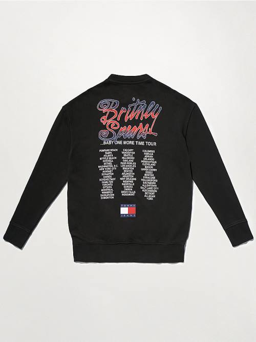 Tommy Hilfiger Tommy Revisited Britney Oversized Sweatshirt Kadın Siyah | TH321BYG