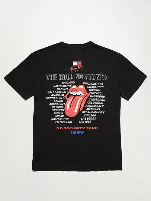 Tommy Hilfiger Tommy Revisited Rolling Stones Tişört Erkek Siyah | TH631JZQ