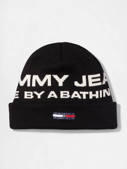 Tommy Hilfiger Tommy X AAPE Beanie Şapka Erkek Siyah | TH039HBX