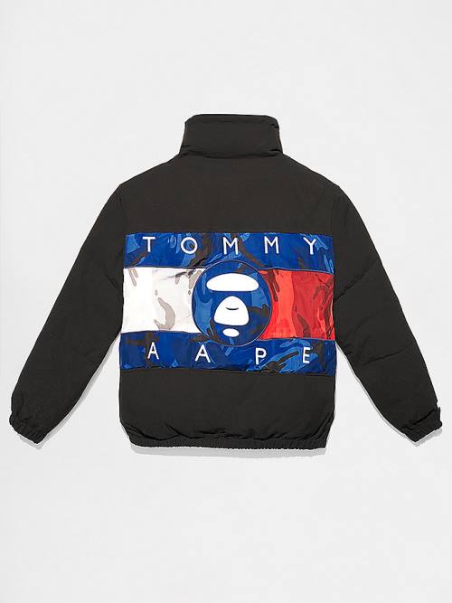 Tommy Hilfiger Tommy X AAPE Exclusive Puffer Ceket Erkek Siyah | TH850KTJ