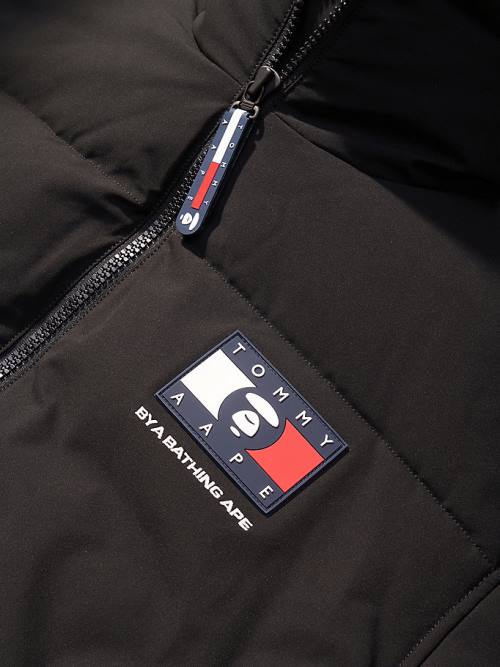 Tommy Hilfiger Tommy X AAPE Exclusive Puffer Ceket Erkek Siyah | TH850KTJ