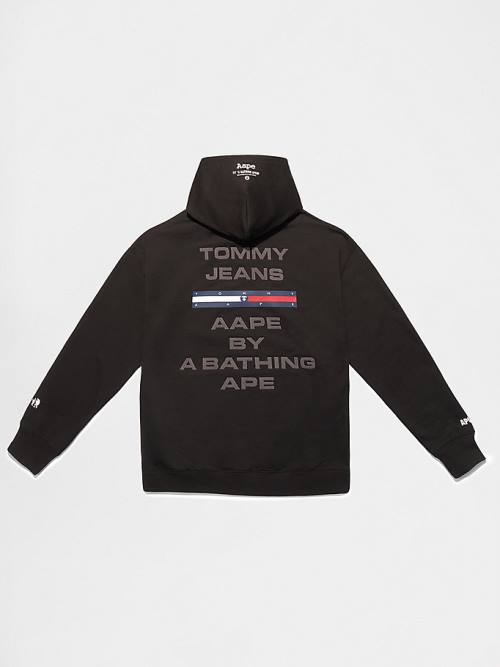 Tommy Hilfiger Tommy X AAPE Kapüşonlu Sweatshirt Erkek Siyah | TH805WHF