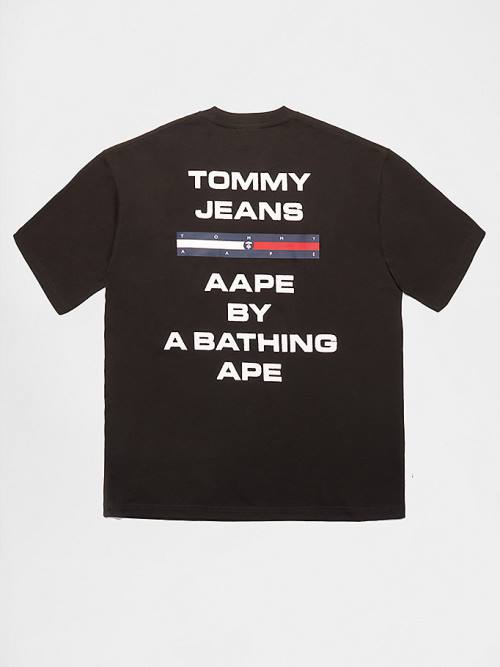 Tommy Hilfiger Tommy X AAPE Tişört Erkek Siyah | TH061URZ