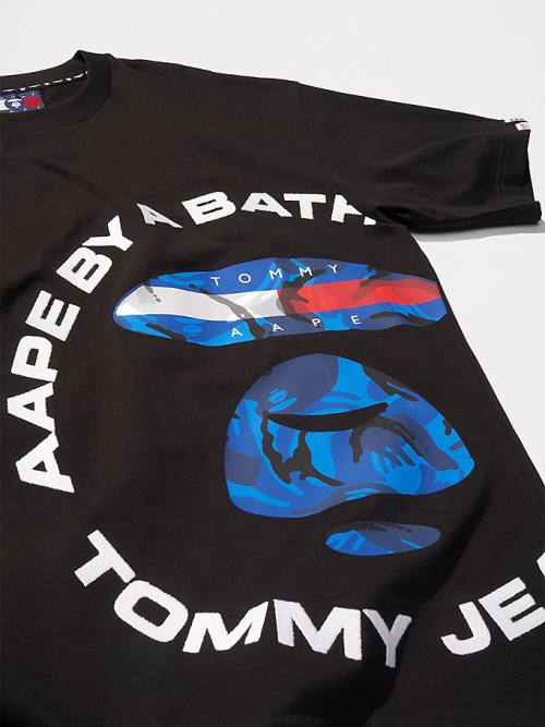 Tommy Hilfiger Tommy X AAPE Tişört Erkek Siyah | TH061URZ