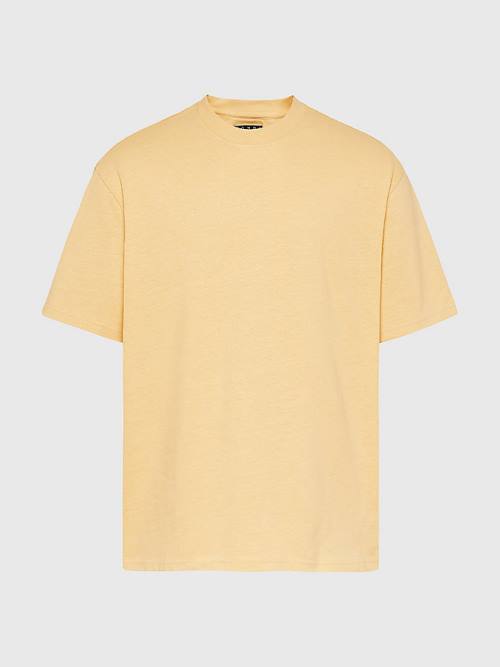 Tommy Hilfiger Tonal Logo Tişört Erkek Sarı | TH452IZX