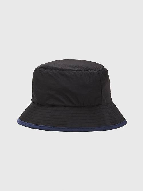 Tommy Hilfiger Travel Bucket Şapka Erkek Siyah | TH347ZBX