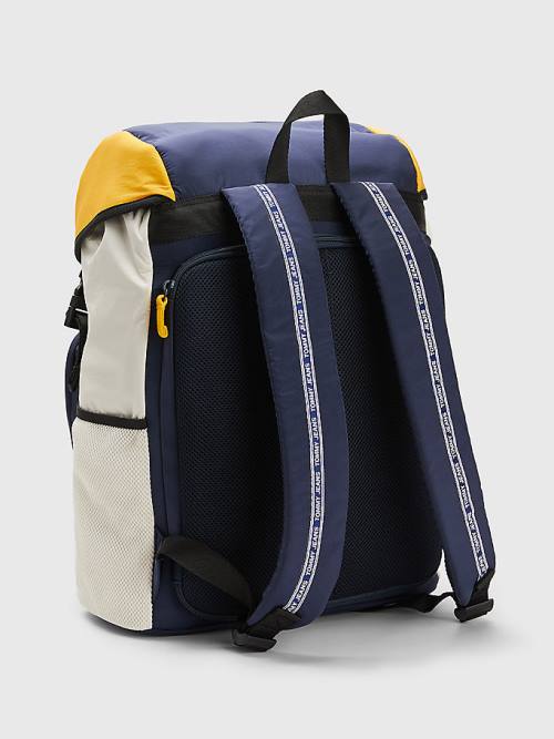 Tommy Hilfiger Travel Flap Backpack Çanta Erkek Mavi | TH508KMF