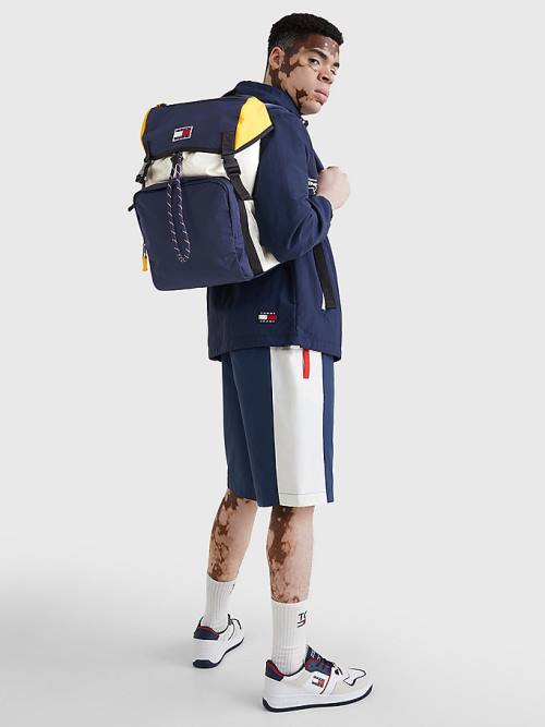 Tommy Hilfiger Travel Flap Backpack Çanta Erkek Mavi | TH508KMF