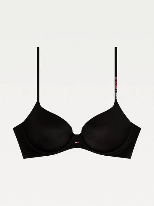 Tommy Hilfiger Ultra Soft Demi-Cup Bra İç Giyim Kadın Siyah | TH074HAY