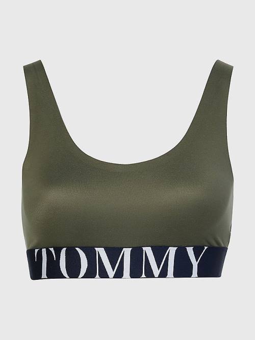 Tommy Hilfiger Ultra Soft Logo Underband Bralette İç Giyim Kadın Haki | TH528OIB