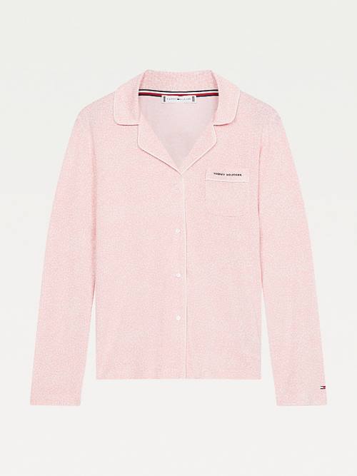 Tommy Hilfiger Ultra Soft Long Sleeve Top Pijama Kadın Pembe | TH421VAO