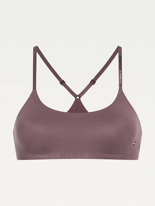 Tommy Hilfiger Ultra Soft Racerback Bralette İç Giyim Kadın Mor | TH256QLU