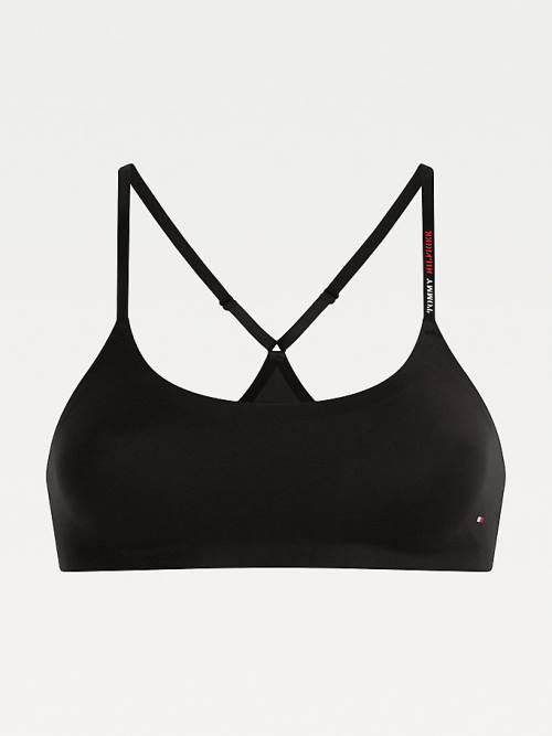 Tommy Hilfiger Ultra Soft Racerback Bralette İç Giyim Kadın Siyah | TH326NXE