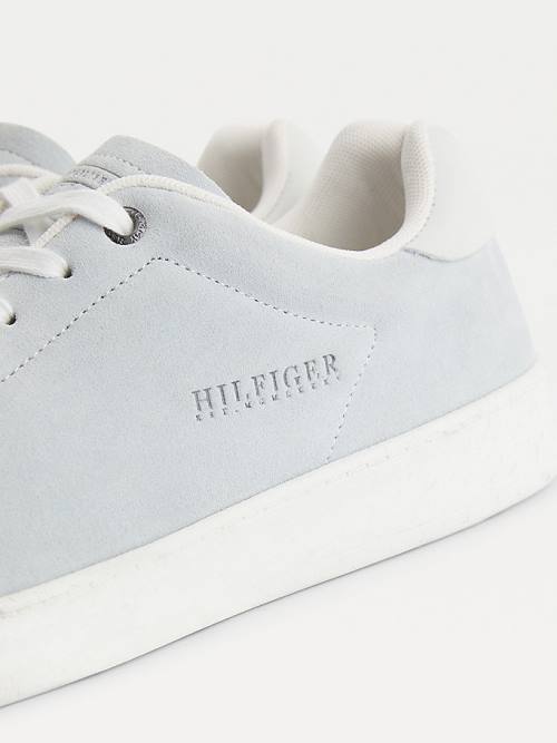 Tommy Hilfiger Undyed Süet Cupsole Court Spor Ayakkabı Erkek Bej Rengi | TH378HIP