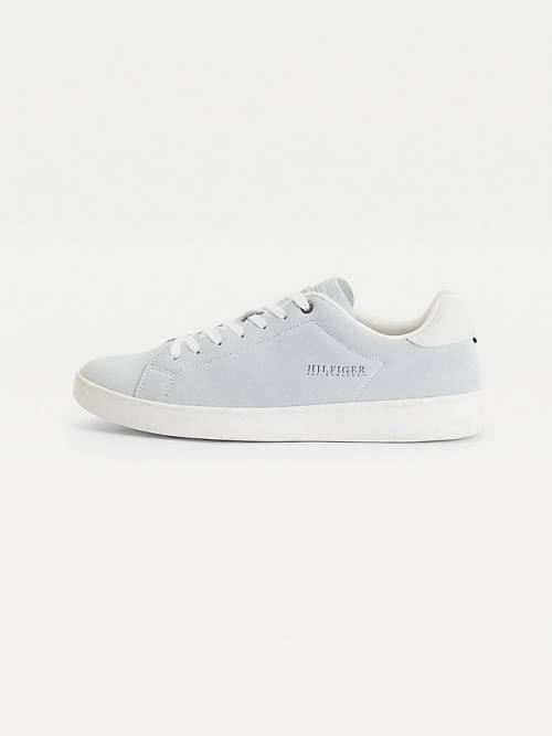 Tommy Hilfiger Undyed Süet Cupsole Court Spor Ayakkabı Erkek Bej Rengi | TH378HIP