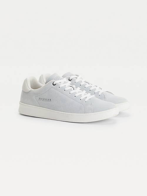 Tommy Hilfiger Undyed Süet Cupsole Court Spor Ayakkabı Erkek Bej Rengi | TH378HIP