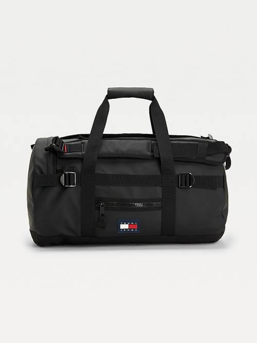 Tommy Hilfiger Urban Tommy Badge Two-Way Duffle Çanta Erkek Siyah | TH538LBM