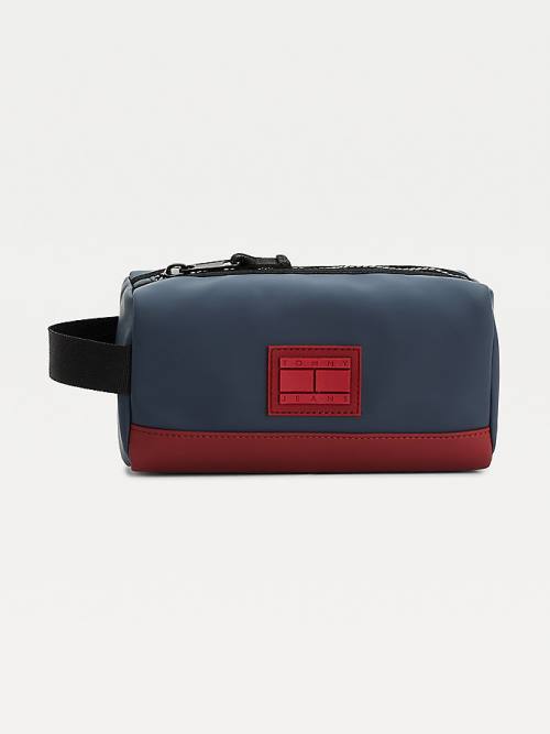 Tommy Hilfiger Urban Zipped Washbag Çanta Erkek Mavi | TH657HYV