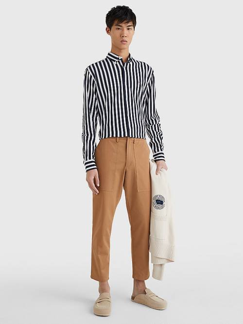 Tommy Hilfiger Utility Relaxed Fit Pantolon Erkek Kahverengi | TH846LCS