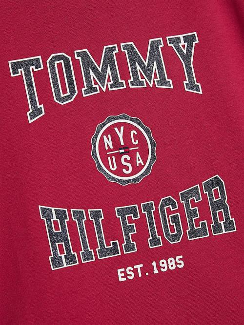 Tommy Hilfiger Varsity Tişört Kiz Çocuk Kırmızı | TH982VJC