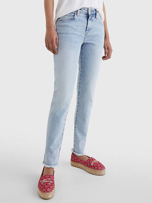 Tommy Hilfiger Venice Mid Cut Cut Cut Rise Slim Jean Pantolon Kadın Denim | TH654FED