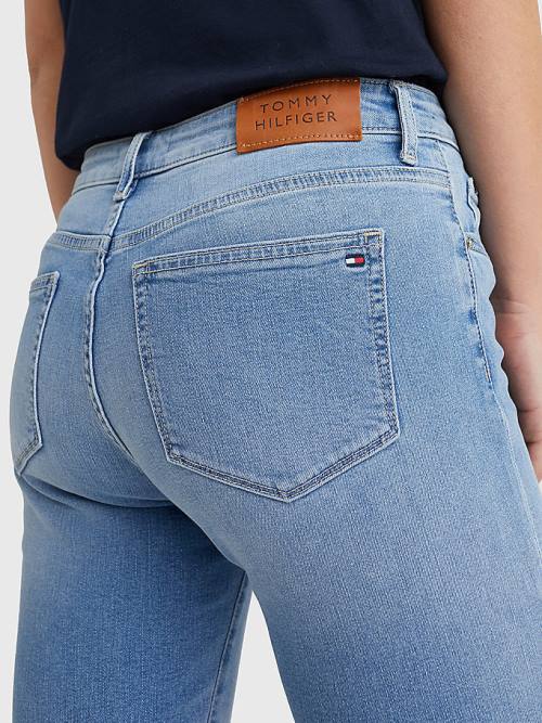 Tommy Hilfiger Venice Slim Denim Şort Kadın Denim | TH637QKY