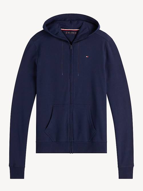 Tommy Hilfiger Zip-Thru Pijama Erkek Mavi | TH928SKE